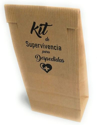 Bolsas kraft Kit de Supervivencia para despedidas de soltera