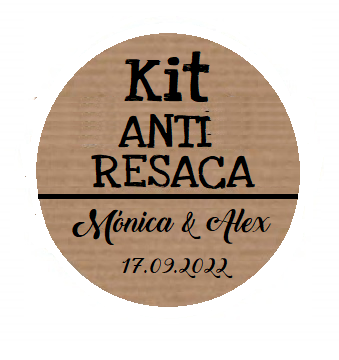 Etiquetas adhesivas KIT ANTI RESACA personalizadas